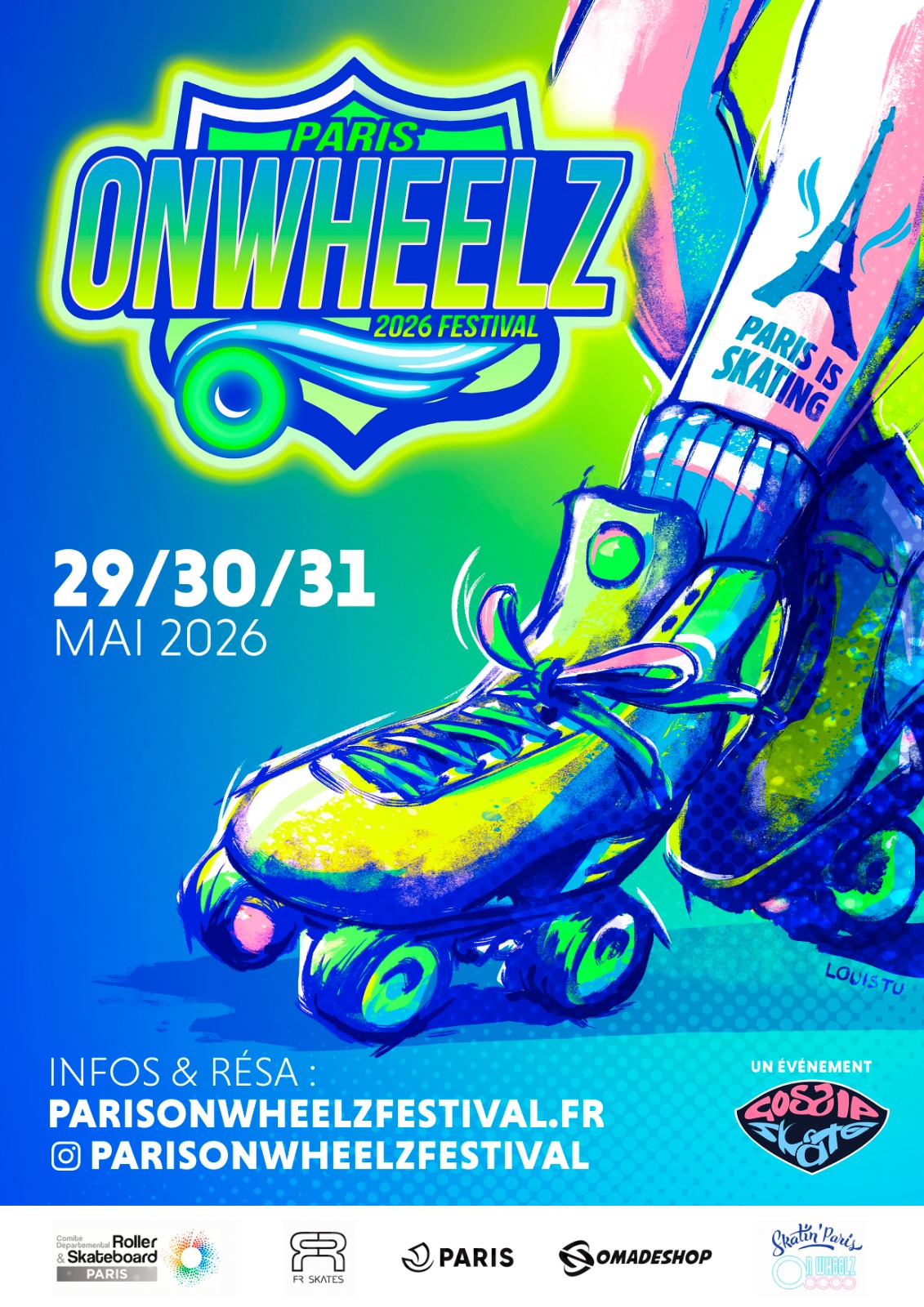 Affiche Paris OnWheelz Festival 2026